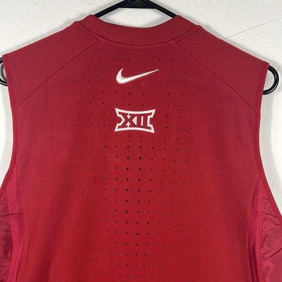 🏈 Vintage OKLAHOMA SOONERS Nike ELITE Performance Vest Jacket Sz XL +2 Length - Picture 9 of 13